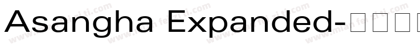 Asangha Expanded字体转换